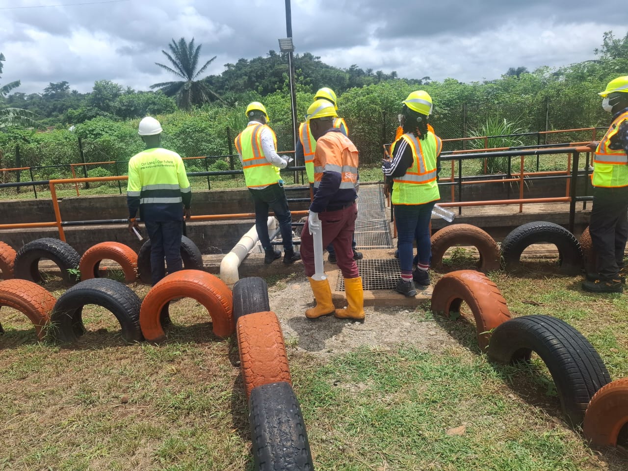 Inspection near tanks